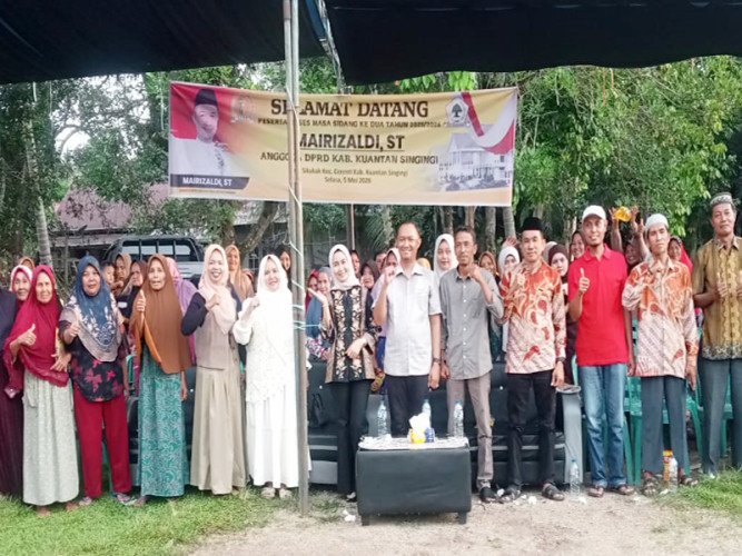 IAnggota FPG DPRD Kuansing Mairizaldi Serap Aspirasi Warga Cerenti, Fokus Pertanian dan Infrastruktur